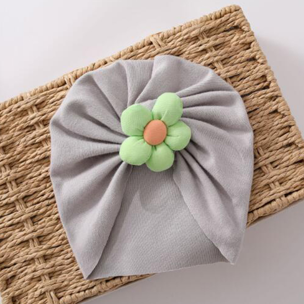 Mũ Cotton Màu Trơn Chống Gió Thời Trang Xuân Thu Dễ Thương Cho Bé Sơ Sinh 0-3 Tháng Tuổi