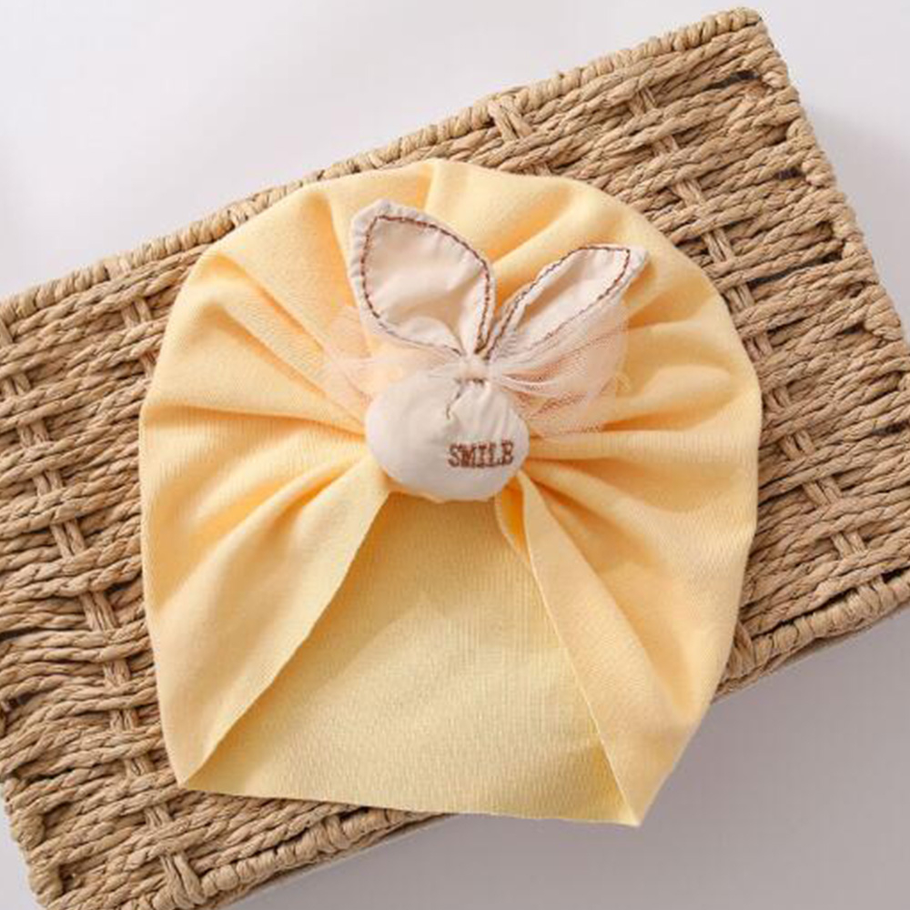 Mũ Cotton Màu Trơn Chống Gió Thời Trang Xuân Thu Dễ Thương Cho Bé Sơ Sinh 0-3 Tháng Tuổi
