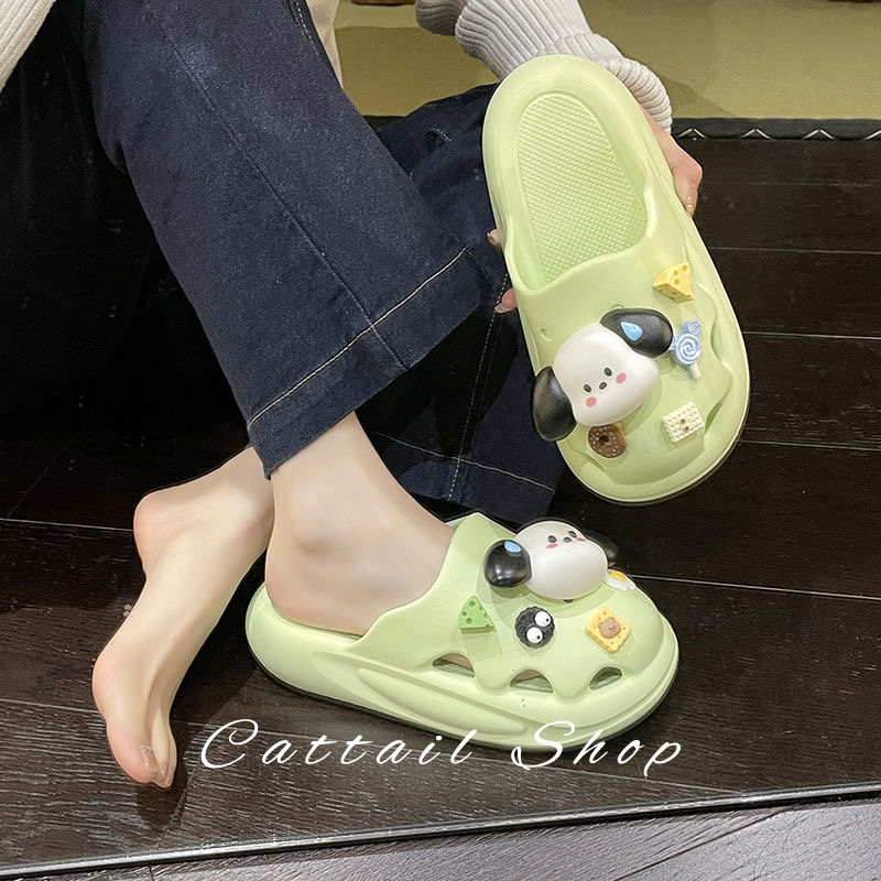 Cattail dép dép nữ dép bánh mì nữ dép bánh mì nữ Chống Trượt 060911