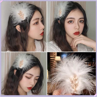 Kẹp tóc hình lông vũ phong cách Hàn Quốc thời trang đơn giản cho nữ