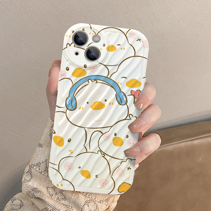 Ốp Điện Thoại Họa Tiết Hoạt Hình Chú Heo / Vịt Cho iPhone 11 12 13 14 Pro MAX 11Pro 13Pro 7 8 Plus 6s 6Plus X XR XS MAX SE