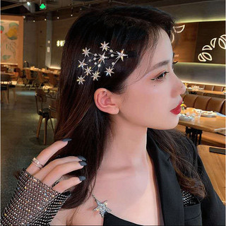Kẹp tóc hình bông hoa đính đá giả phong cách Hàn Quốc xinh xắn cho nữ