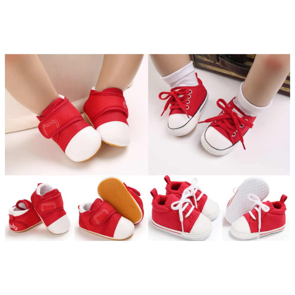 Giày Sneaker Đế Cao Su Mềm Thời Trang Cho Bé Sơ Sinh