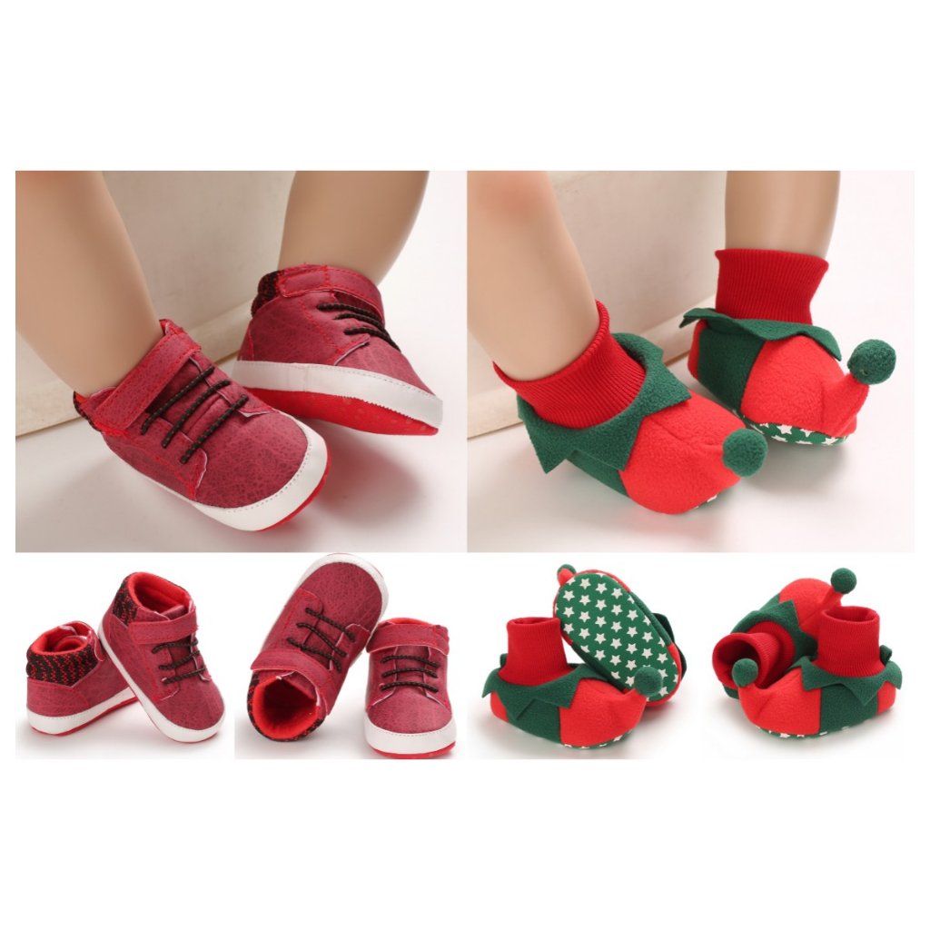 Giày Sneaker Đế Cao Su Mềm Thời Trang Cho Bé Sơ Sinh