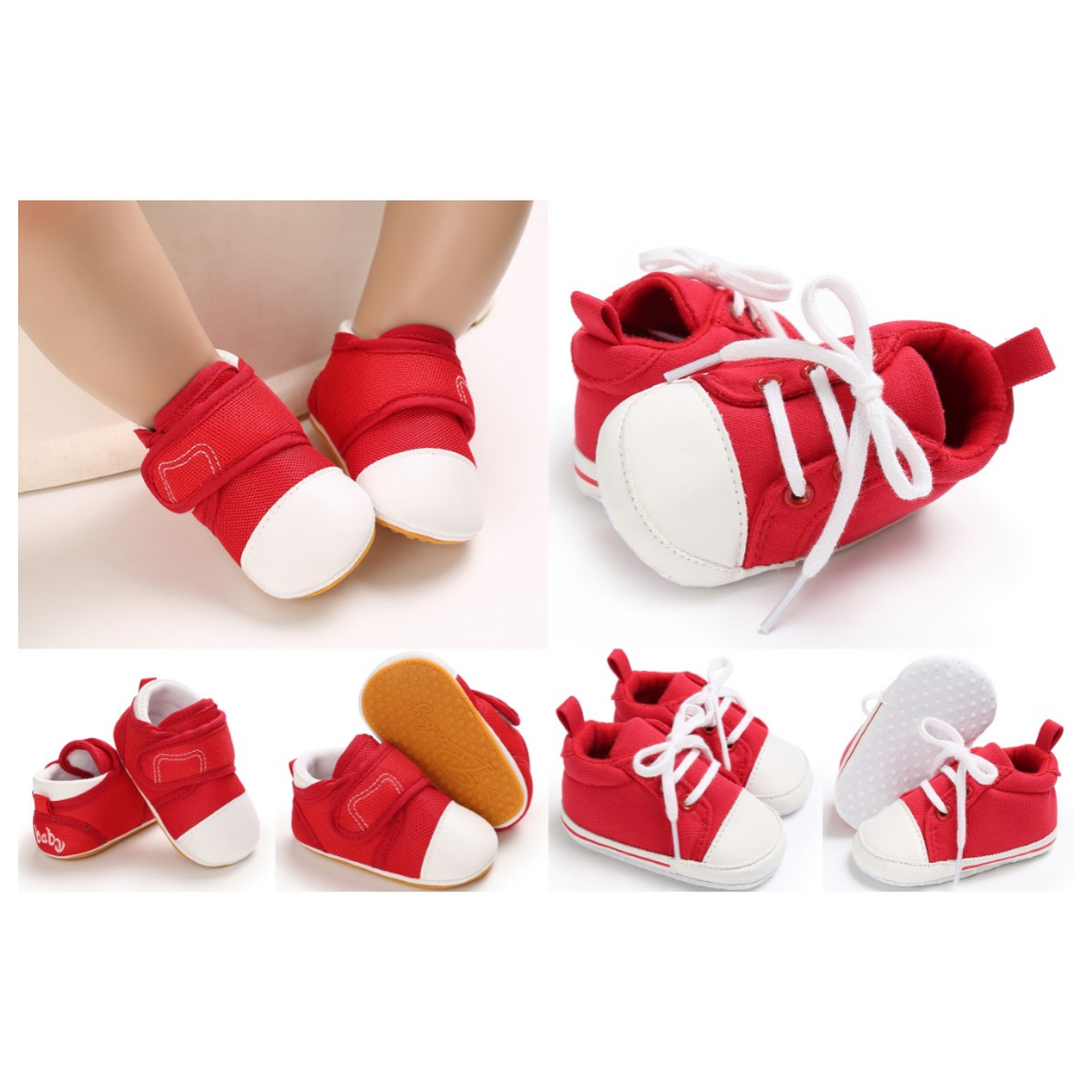 Giày Sneaker Đế Cao Su Mềm Thời Trang Cho Bé Sơ Sinh
