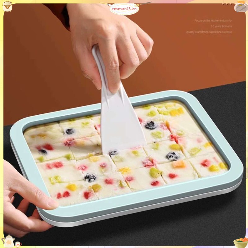 Best cook Máy Làm Kem Cuộn Bộ Chảo Với 2 Dụng Cụ Cạo Đa Năng Lạnh Ngọt Đĩa Thức Ăn Chiên Cho Bé Mini S cmman13.vn