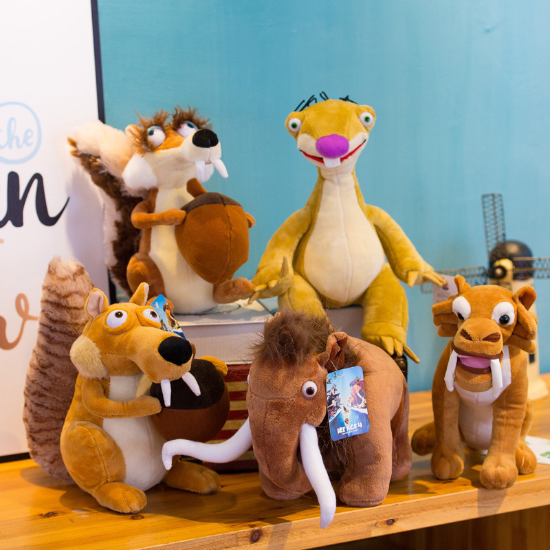 Thú Nhồi Bông Hoạt Hình Disney Ice Age Mammoths Saber-Toothed Tiger Con Lười Đáng Yêu 20cm Làm Quà Sinh Nhật Cho Bé