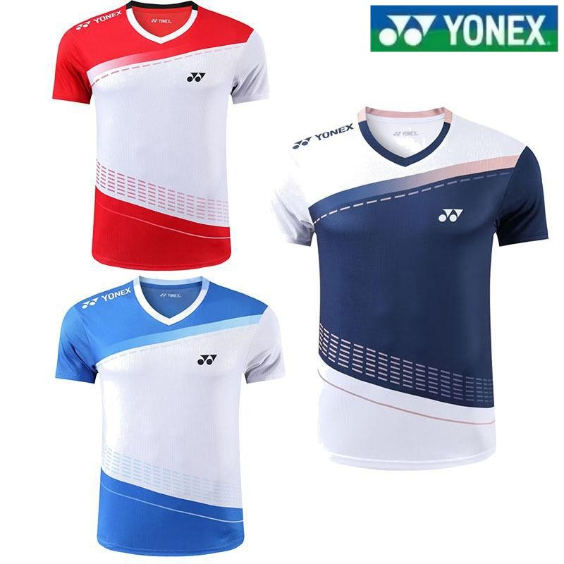 Áo Thun Thể Thao Tay Ngắn Thoáng Khí Khô Nhanh In Logo Yonex Phong Cách Hàn Quốc Cho Nam Và Nữ
