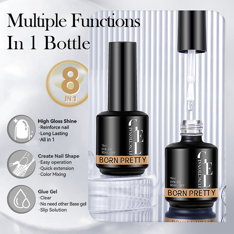 Gel Nối Dài Móng Tay 8 Trong 1 BORN PRETTY 15ml