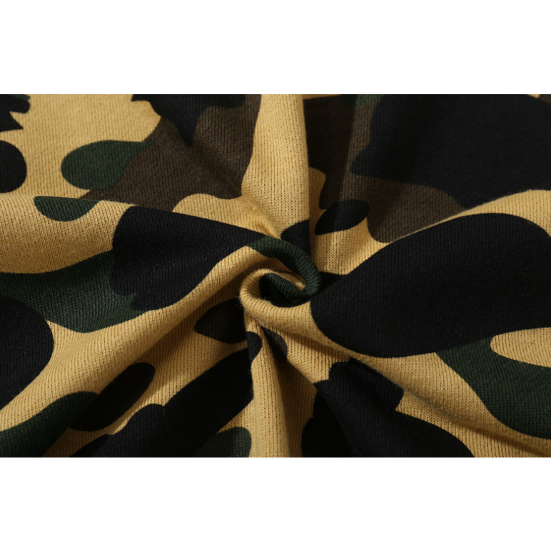 Áo khoác hoodie họa tiết BAPE ngụy trang cho nam và nữ