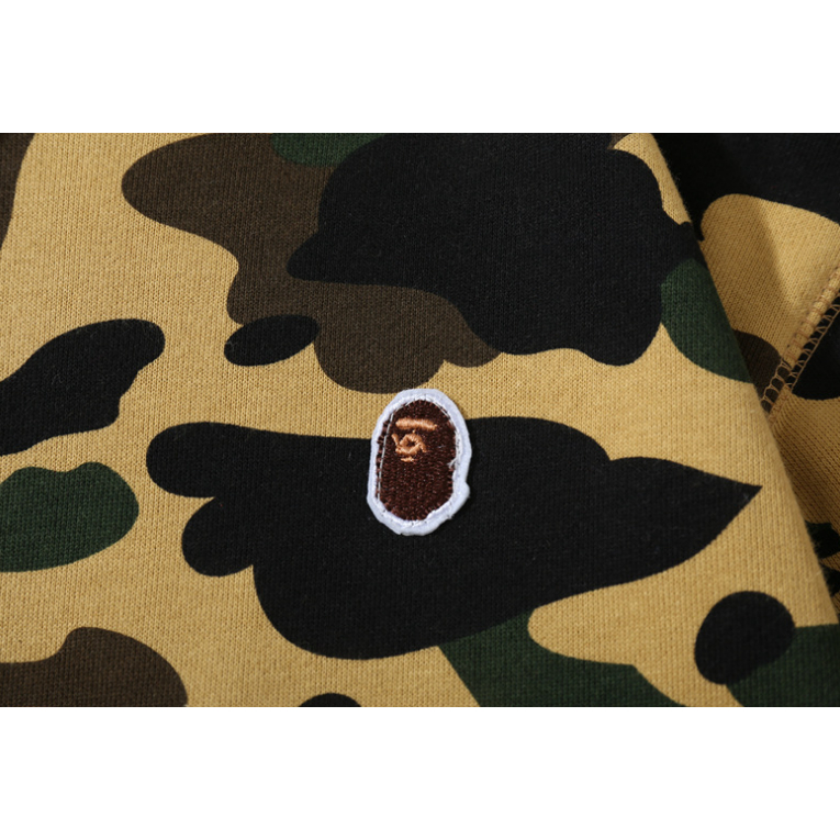 Áo khoác hoodie họa tiết BAPE ngụy trang cho nam và nữ