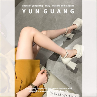 Giày Cao Gót Mũi Vuông Phong Cách vintage Cho Nữ