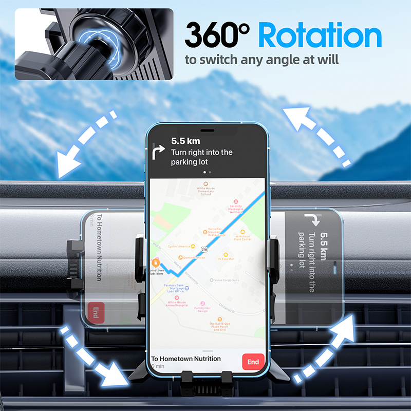 Giá đỡ điện thoại HdoorLink gắn khe điều hòa xe ô tô