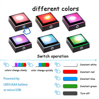 Đế Trưng Bày Quả Cầu Pha Lê Có Đèn LED