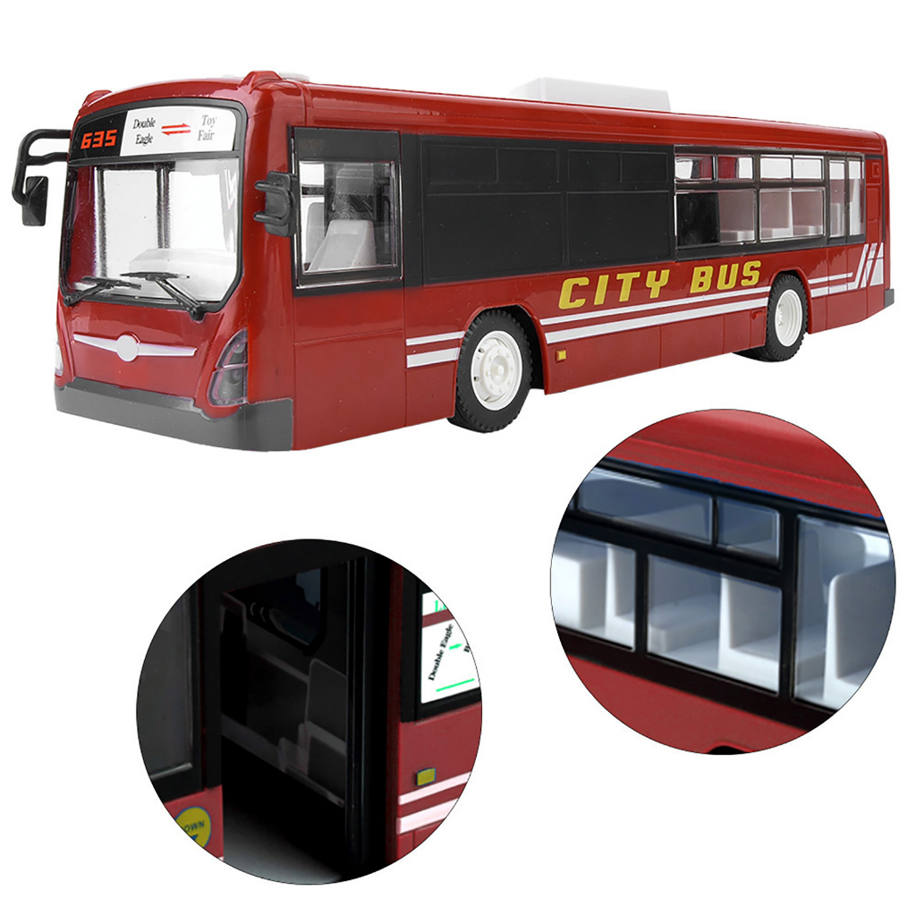 Có thể bán buôn Điều khiển từ xa RC 2.4GHz Xe mô hình xe buýt trẻ em đồ chơi ToyRoom Hàng giao ngay