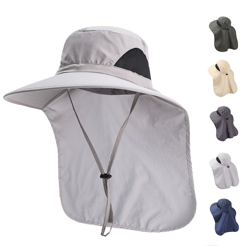 Mũ Rộng Vành Kèm Tấm Che Cổ Chống Nắng Tiện Dụng Cho Hoạt Động Ngoài Trời