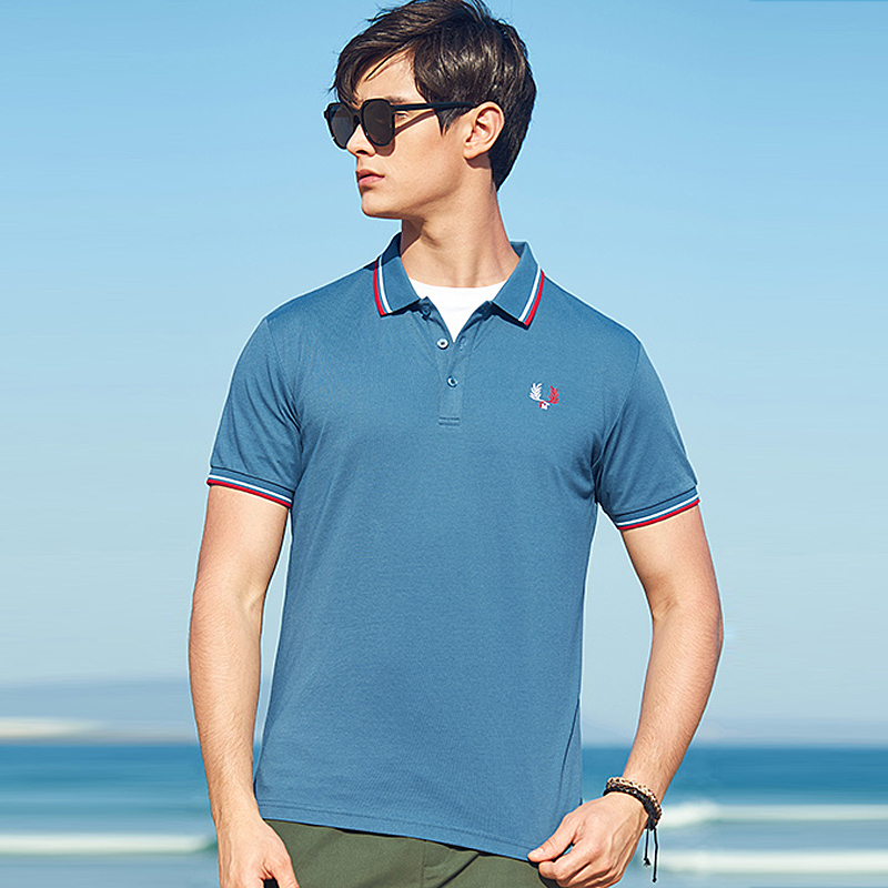 Áo polo Tay Ngắn Màu Sắc Đơn Giản Cho Nam