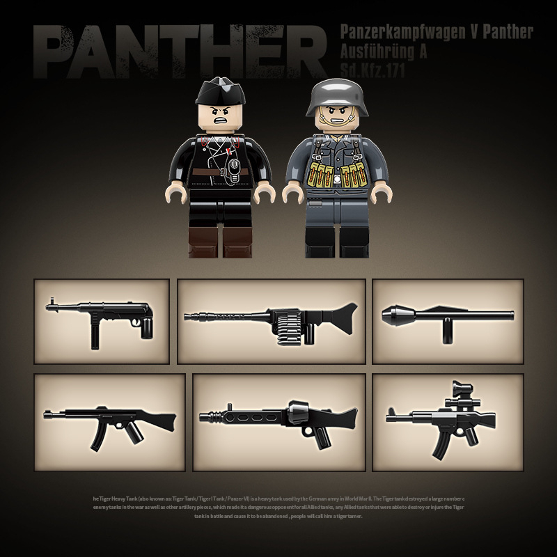 Đồ Chơi Lắp Ráp Lego Xe Tăng Tiger Leopard T80 Chất Lượng Cao