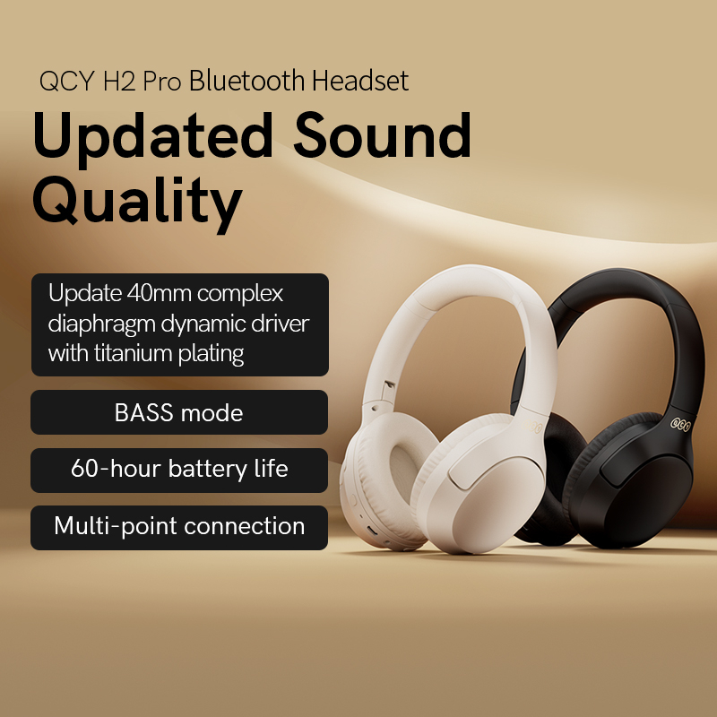 Tai Nghe Bluetooth Không Dây QCY H2 Pro 5.3 HIFI Chế Độ Điều Chỉnh 60 Giờ