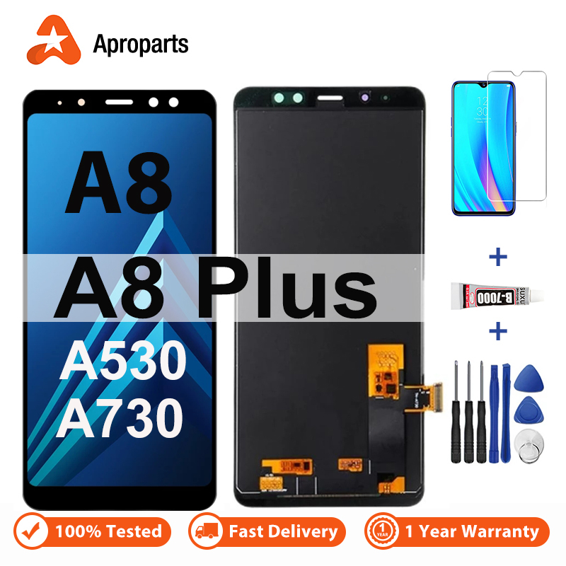 LCD Cho Samsung Galaxy A8 A8 Plus A8 + 2018 A530A730 SM-A730F A530F / DS Màn Hình Hiển Thị Bộ Số Hóa