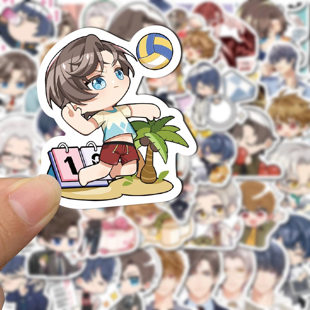 Bộ 64 Sticker Hoạt Hình Đáng Yêu Dán Trang Trí Điện Thoại Laptop