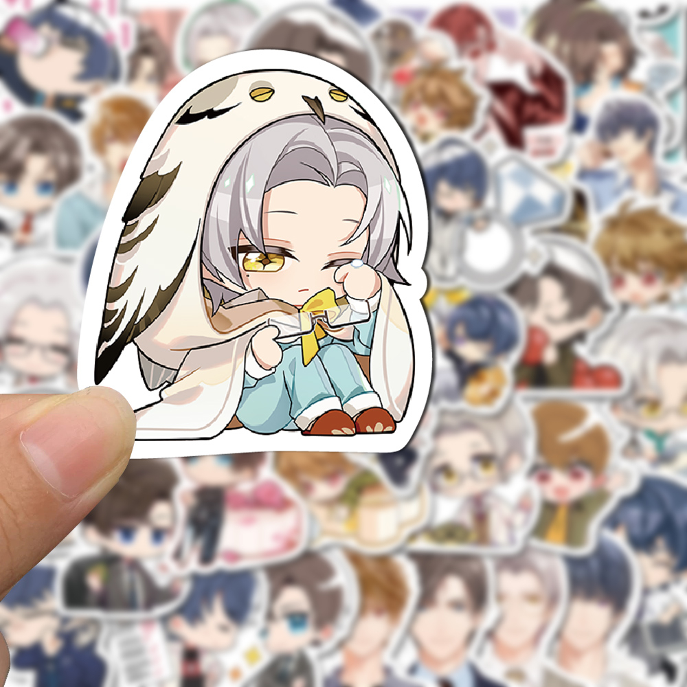 Bộ 64 Sticker Hoạt Hình Đáng Yêu Dán Trang Trí Điện Thoại Laptop