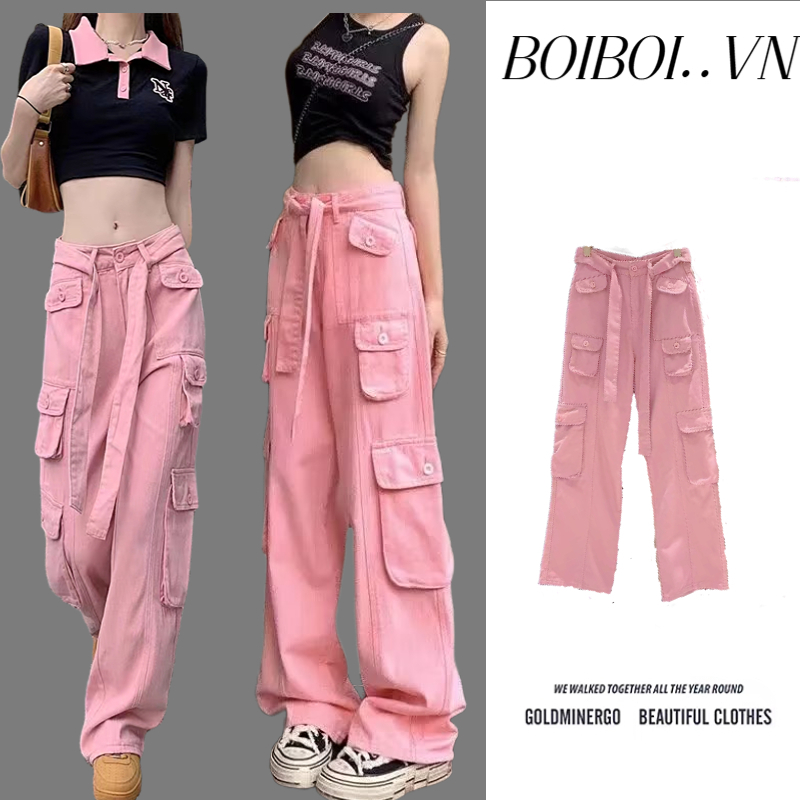 Quần Jean Nữ Lưng Cao Ống Rộng Thời Trang Cá Tính Cho Nữ Dáng suông cạp cao Vintage hot Unisex Bụi Đường Phố Cá Tính
