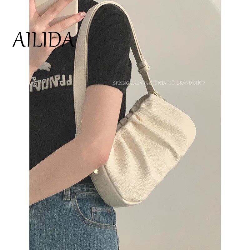 Túi Xách Xếp Ly Hình Đám Mây Thời Trang Xu Hướng Pháp Cho Nữ Sinh