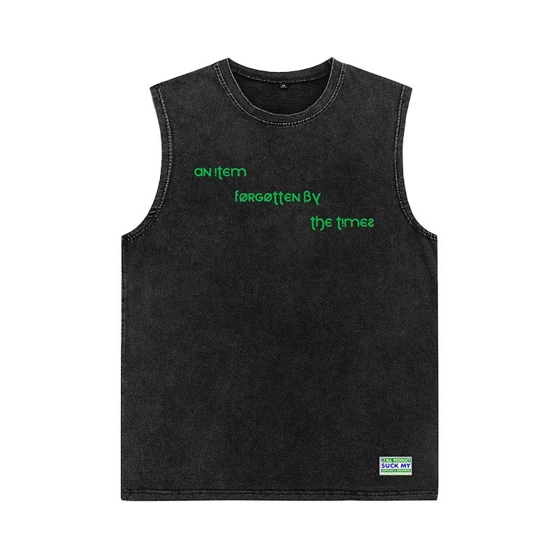 Áo Sát Nách In Họa Tiết Phong Cách Retro Đường Phố Cho Nam Size M-3XL