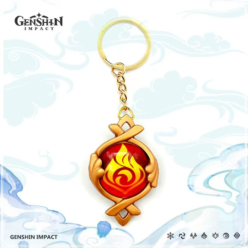 Móc Khóa Tầm Nhìn Chìa Khóa Của Genshin findzone Inazuma Fontaine Chất Lượng Cao Và delusion of Arataki God Itto Scaramouche
