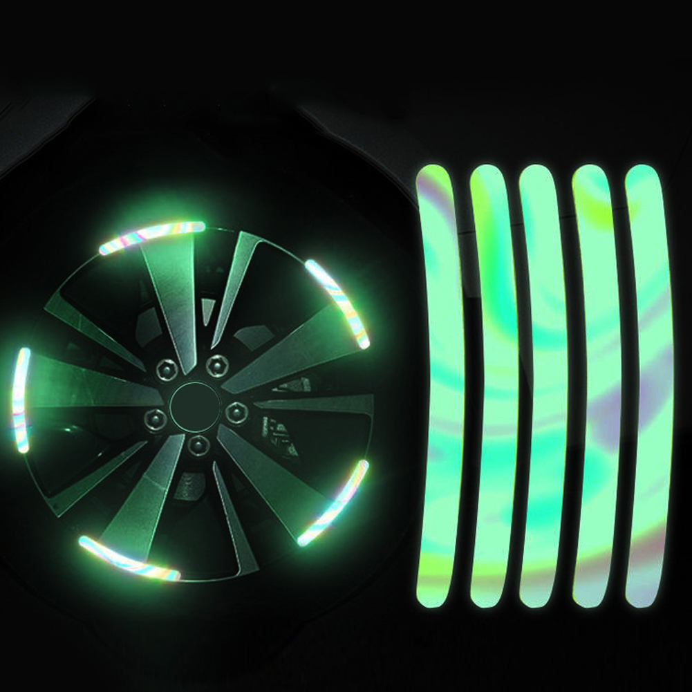 Hw Set 20 Dải Đề Can Phản Quang Nhiều Màu Sắc Dán Trang Trí Bánh Xe Hơi Xe Máy