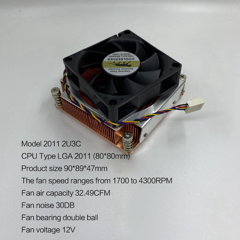 Quạt Tản Nhiệt CPU Qianqianbao 2U 2011 1200 1366 115X Thông Minh