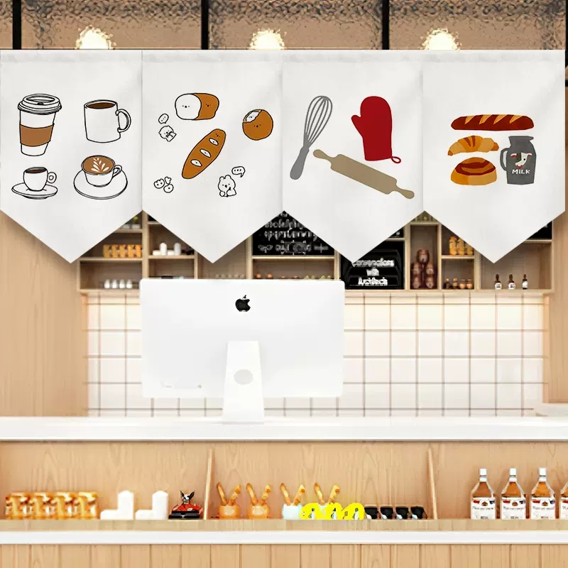 Nhà bếp trang trí tam giác màn ngắn