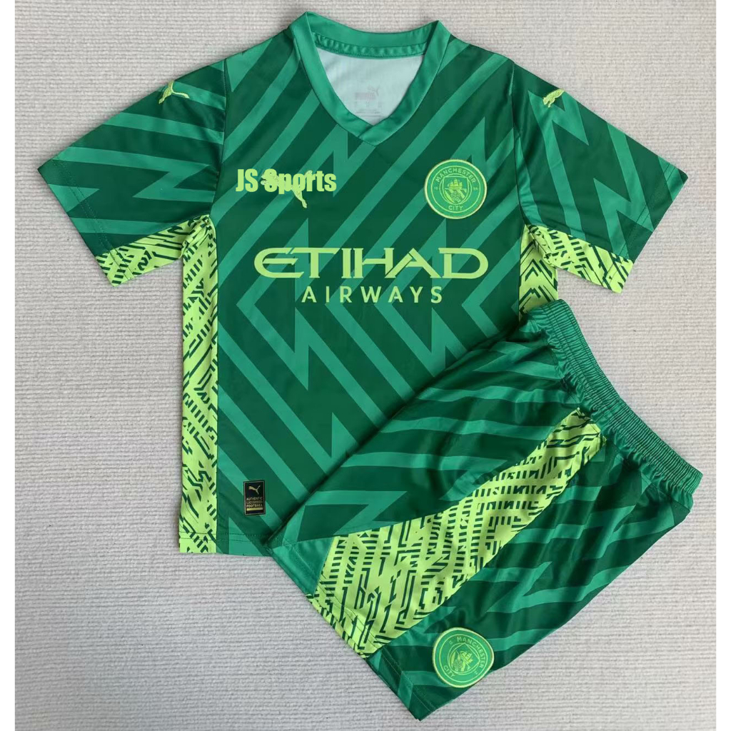 Thủ Môn 2023 / 24 Man---City Thủ Môn Trẻ Em Và Người Lớn Thủ Môn / Ederson M. Áo Thun Thể Thao Cao Cấp Năng Động