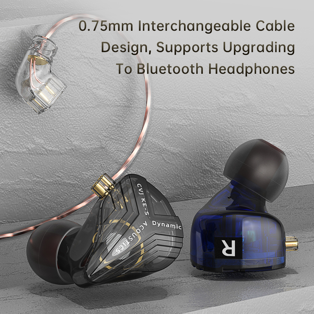 Tai Nghe CVJ KE-S IEM 2Pin HIFI Có Mic Dành Cho Game Thủ