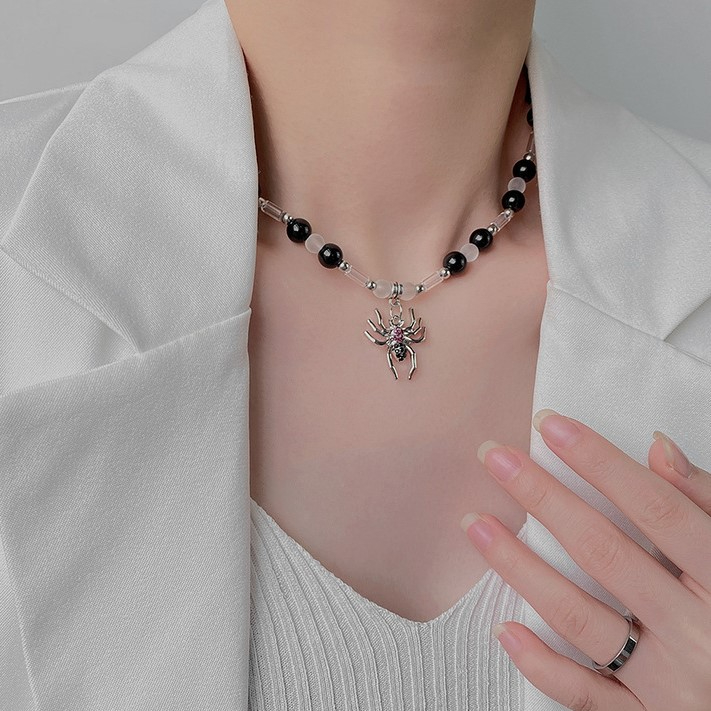 Vòng cổ Chuỗi Hạt Tròn Phong Cách hip hop Thời Trang Cho Nam Và Nữ