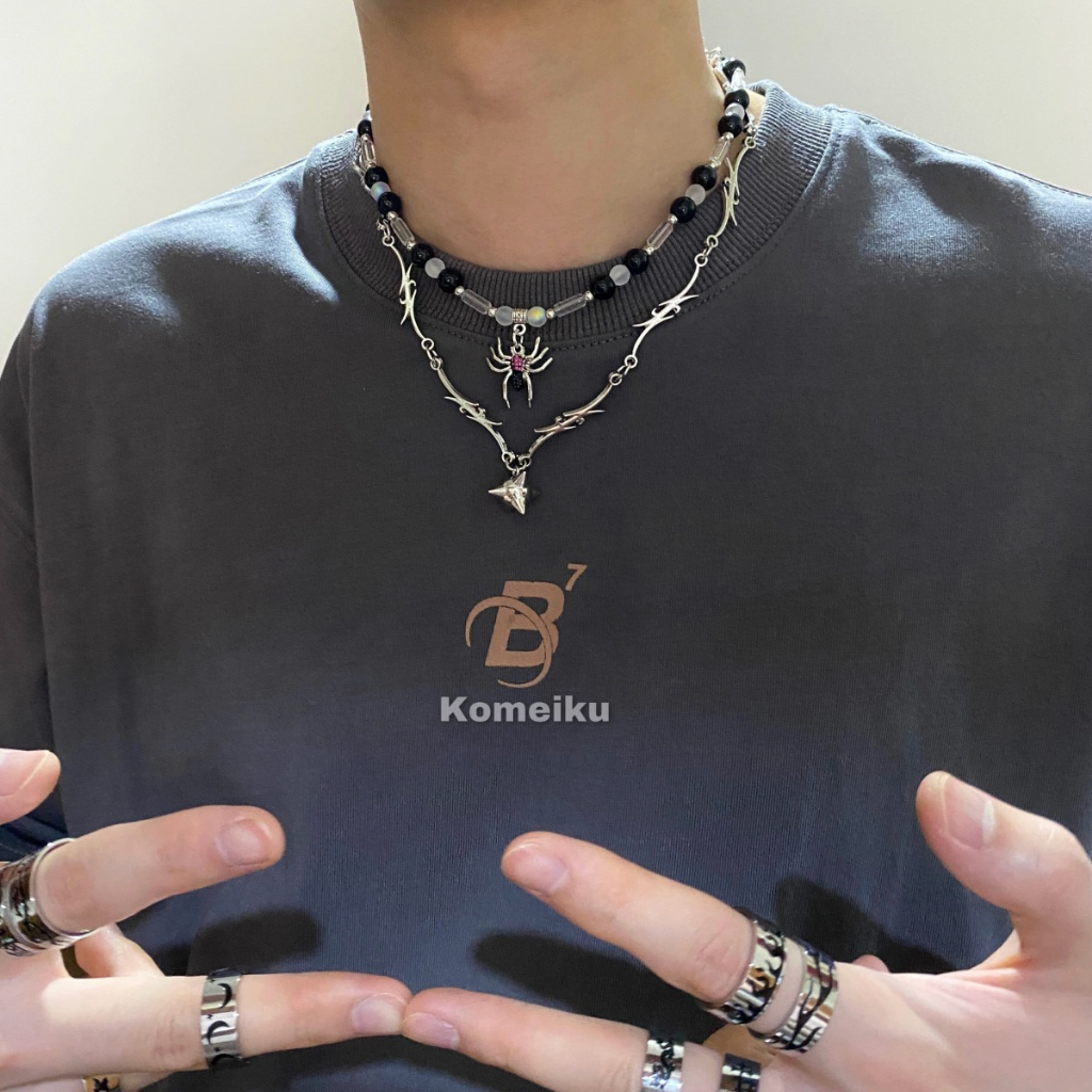 Vòng cổ Chuỗi Hạt Tròn Phong Cách hip hop Thời Trang Cho Nam Và Nữ