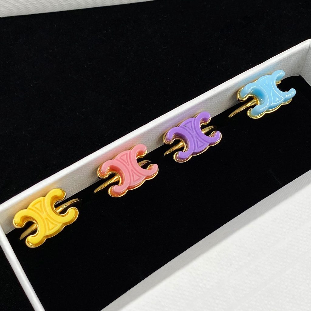 Nhẫn In Chữ C Nhiều Màu Sắc Thời Trang Chất Lượng Cao Có Thể Điều Chỉnh Cho Nữ