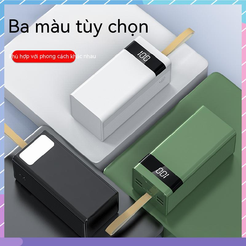 Pin Sạc Dự Phòng 50000mAh Ba Cổng Đa Năng Có Màn Hình Hiển Thị Kỹ Thuật Số Cho Samsung / Xiaomi / oppo / vivo