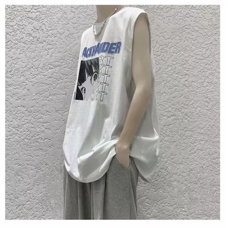 Áo Thun Cổ Tròn Phong Cách Harajuku Nhật Bản Mới Cho Nam