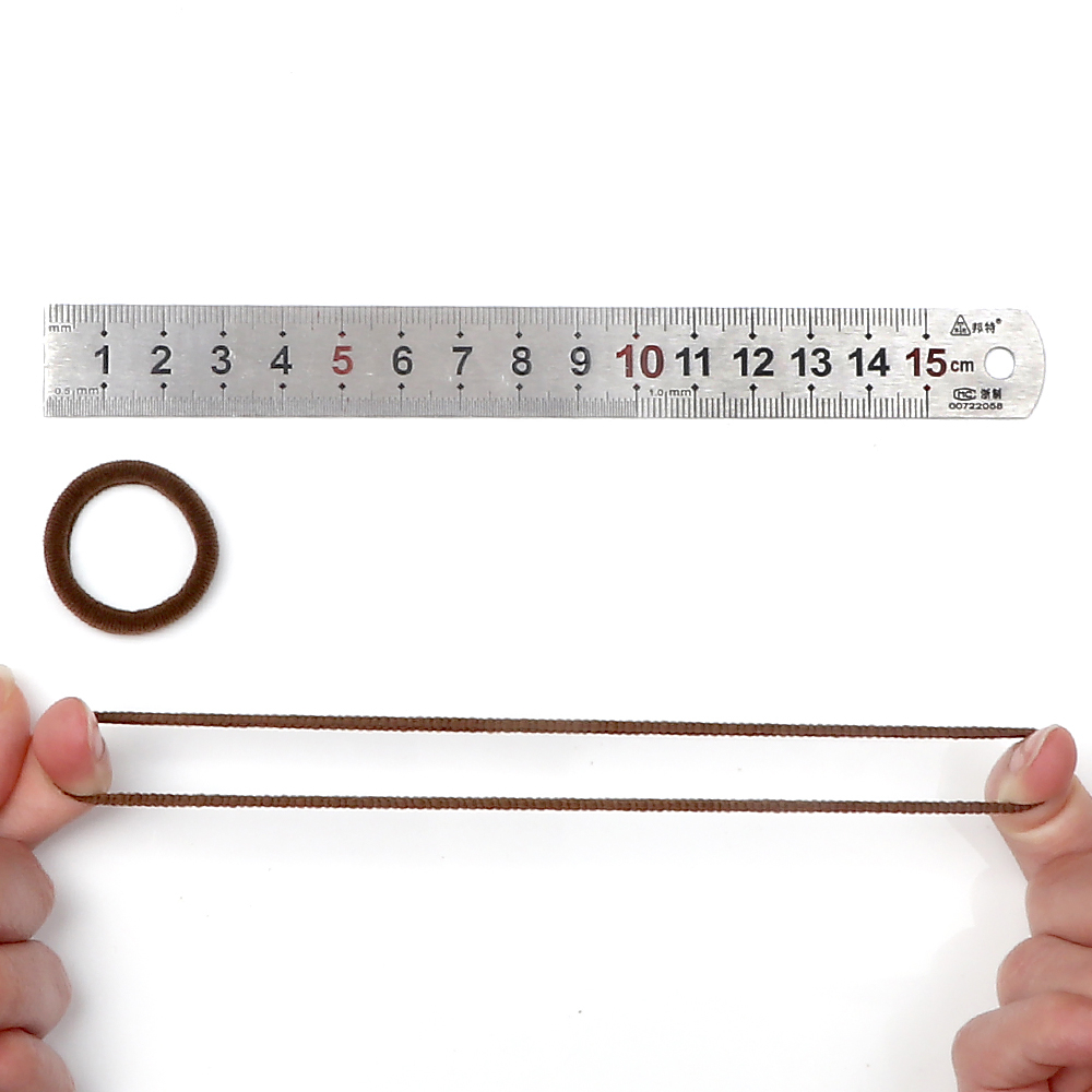 Set 50 Dây Buộc Tóc Co Giãn 4cm Màu Trơn Đơn Giản Dành Cho Nữ