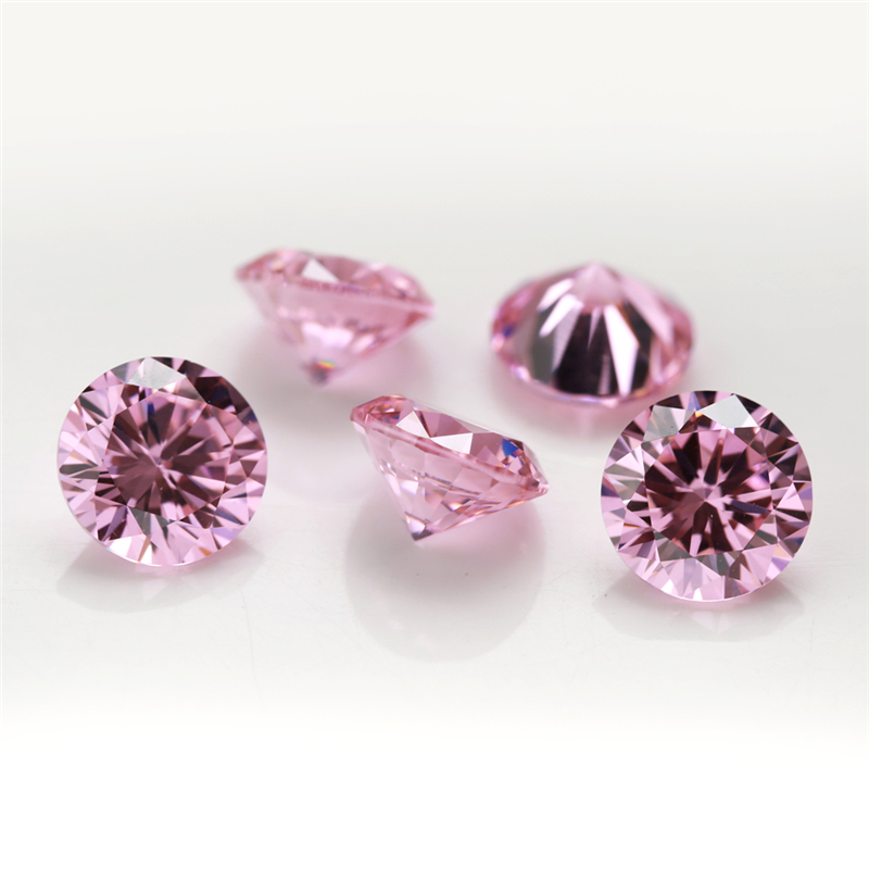 Đá Zirconia Màu Hồng Làm Trang Sức 0.8~12.0mm 5A