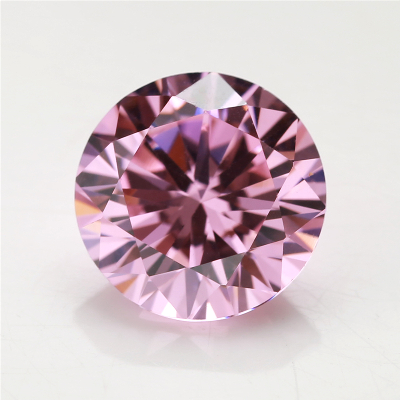 Đá Zirconia Màu Hồng Làm Trang Sức 0.8~12.0mm 5A