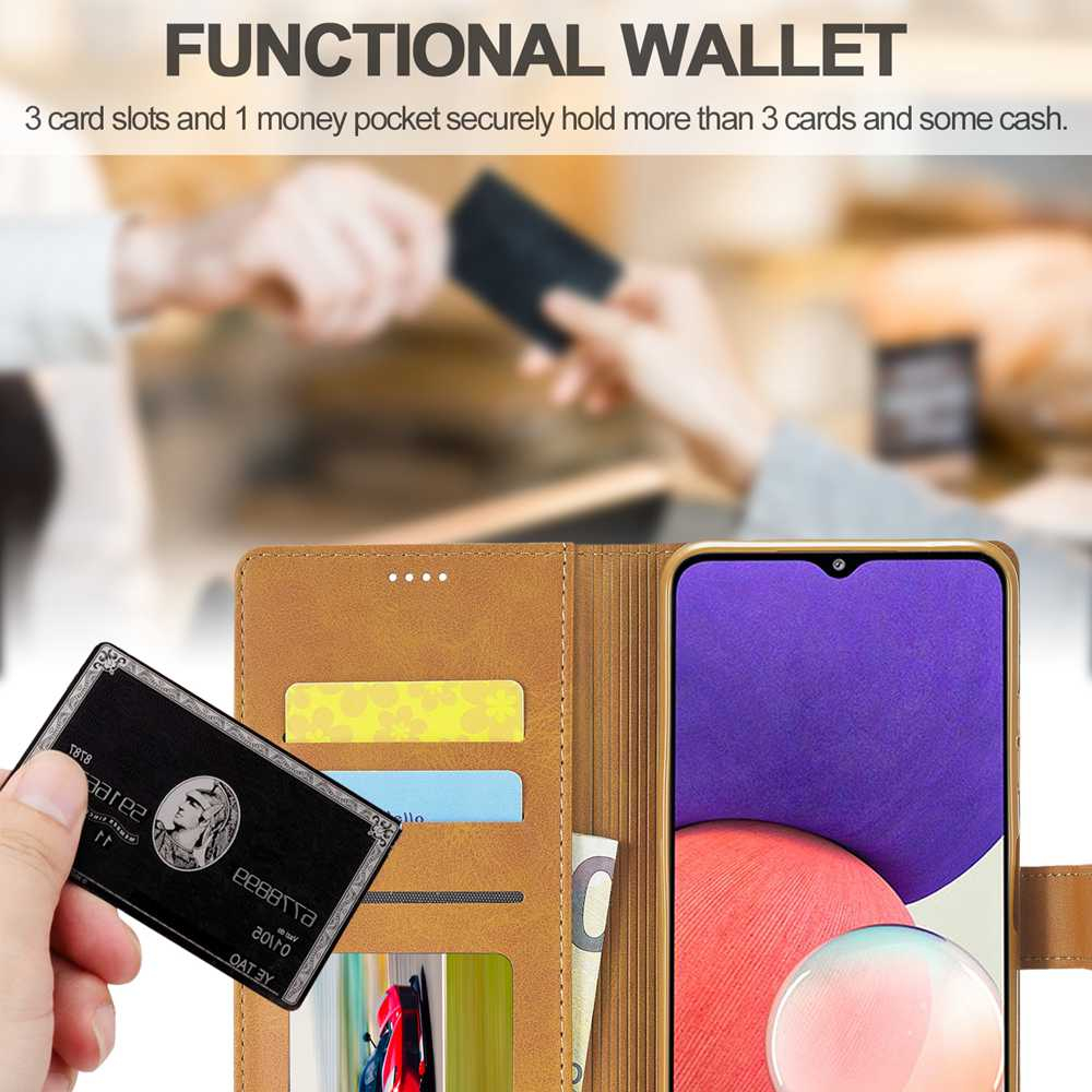 Bao Da PU Điện Thoại Nắp Lật Kèm Ngăn Đựng Thẻ Cho Samsung Galaxy A52 A52S A72 4G A21S A31 A51 A71 A22 A32 A30S A50S A50 A70