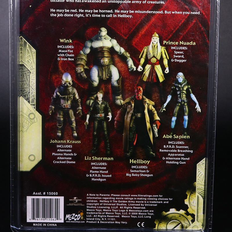 Mô Hình Nhân Vật mezco hellboy Gold army hb 7 "Tỉ Lệ 2 1: 12