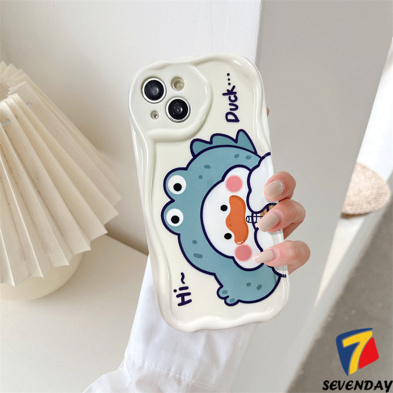 Ốp Điện Thoại In Vịt Hoạt Hình 3D Cho iPhone 6 7 8 6S Plus 11 Pro MAX XR 12 14 13 Pro MAX X XS MAX