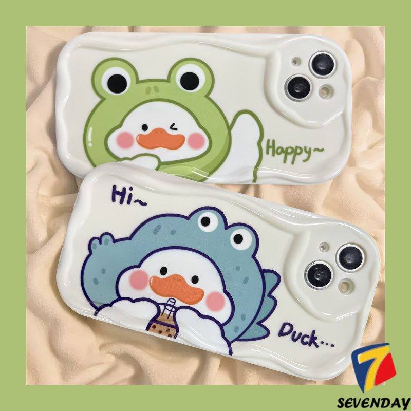 Ốp Điện Thoại In Vịt Hoạt Hình 3D Cho iPhone 6 7 8 6S Plus 11 Pro MAX XR 12 14 13 Pro MAX X XS MAX