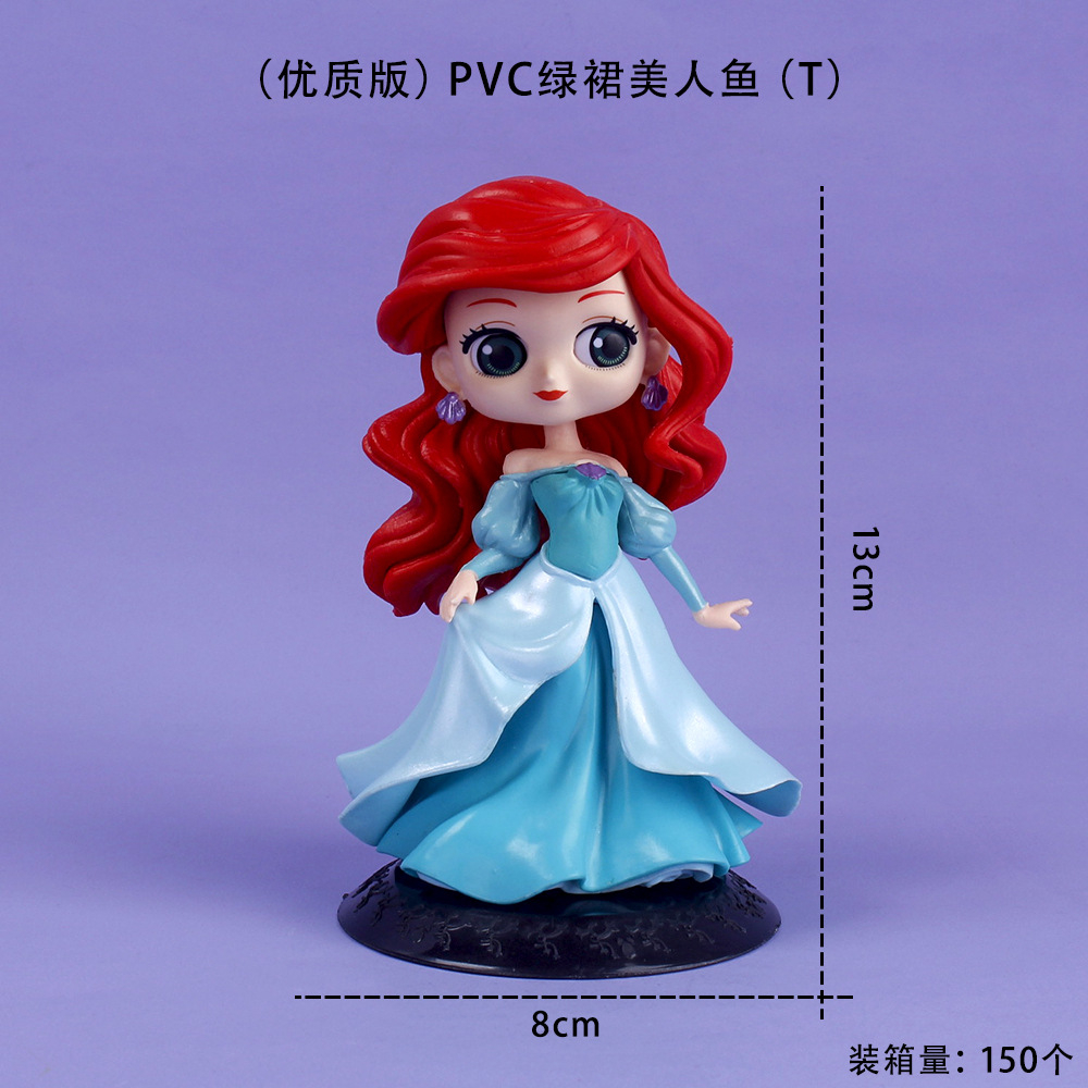 Mô Hình Công Chúa Disney 7 Phong Cách 10-22cm Trang Trí Bánh Kem