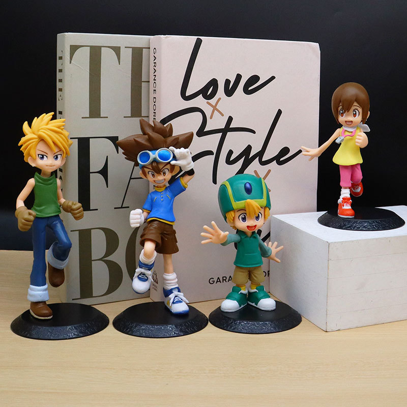 Set 2 Mô Hình Mô Phỏng Nhân Vật Phim Hoạt Hình Digimon Adventure Yamato Gabumon Yagami Taich Agumon Patamon Tailmon