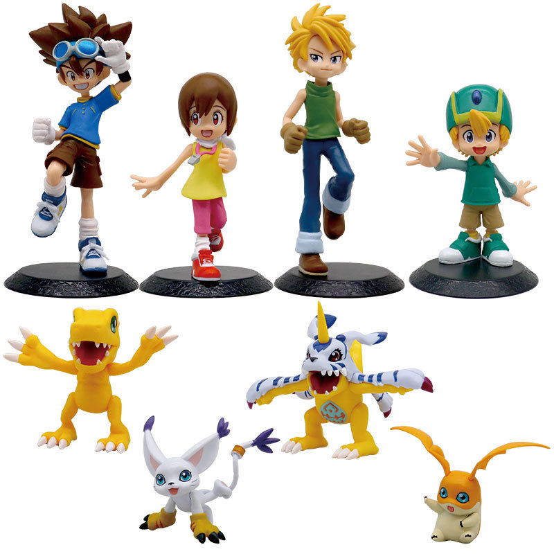 Set 2 Mô Hình Mô Phỏng Nhân Vật Phim Hoạt Hình Digimon Adventure Yamato Gabumon Yagami Taich Agumon Patamon Tailmon